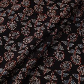 Kutch Ajrakh Print Hand Block Natural Dyed Cotton Fabric 16