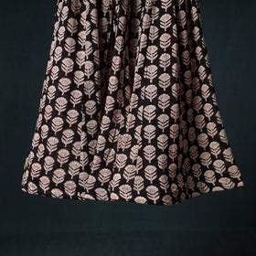Bagru Hand Block Print 24 Kali Cotton Long Skirt 150