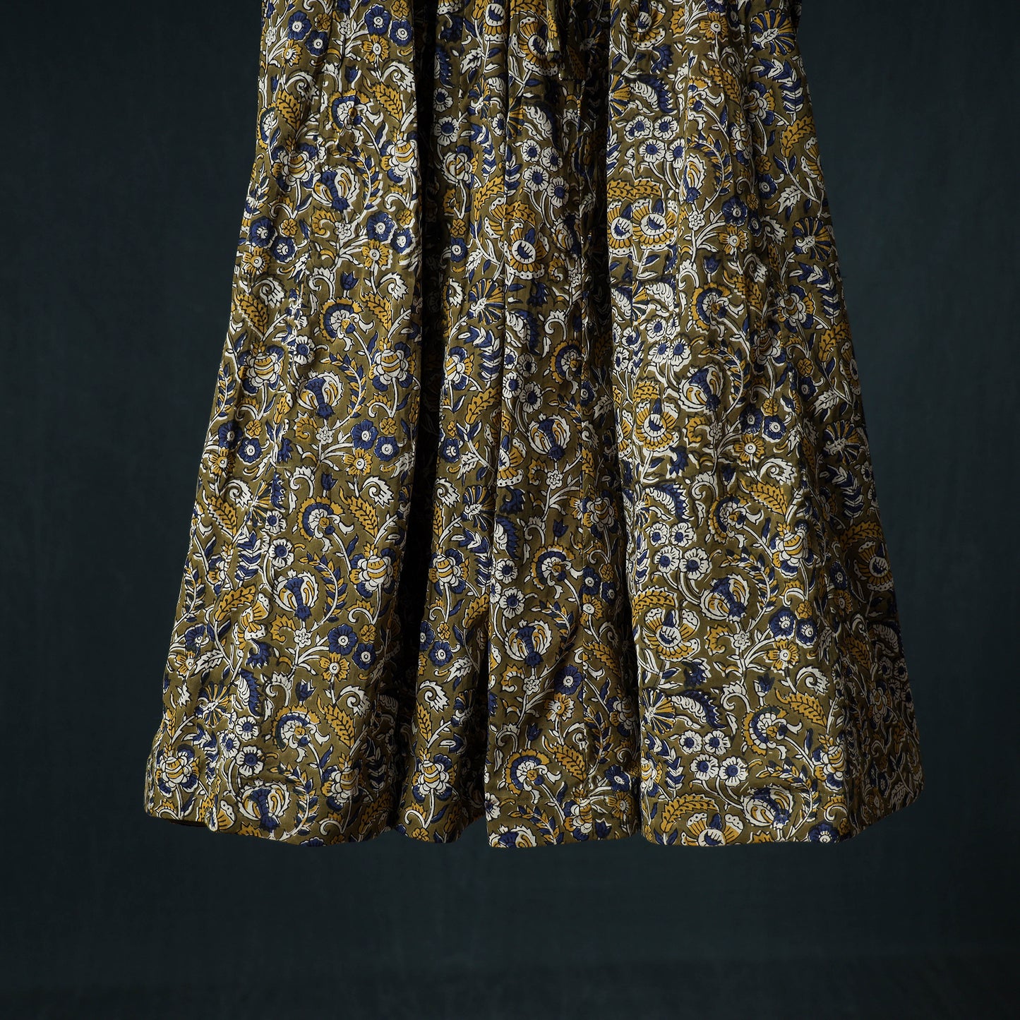 Bagru Hand Block Print 24 Kali Cotton Long Skirt 149