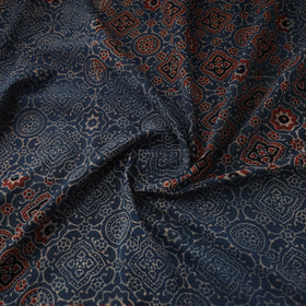 Kutch Ajrakh Print Hand Block Natural Dyed Cotton Fabric 19
