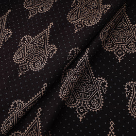 Kutch Ajrakh Print Hand Block Natural Dyed Cotton Fabric 21