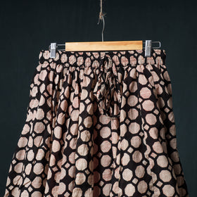 Bagru Hand Block Print 24 Kali Cotton Long Skirt 147