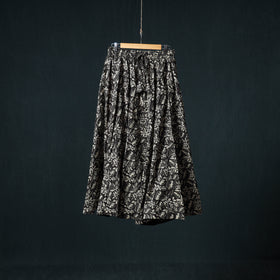 Bagru Hand Block Print 24 Kali Cotton Long Skirt 146