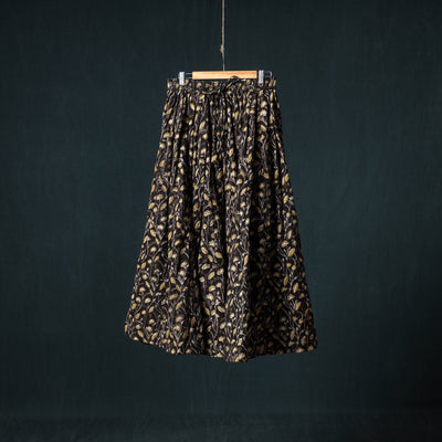Bagru Hand Block Print 24 Kali Cotton Long Skirt 145