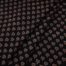 Kutch Ajrakh Print Hand Block Natural Dyed Cotton Fabric 25
