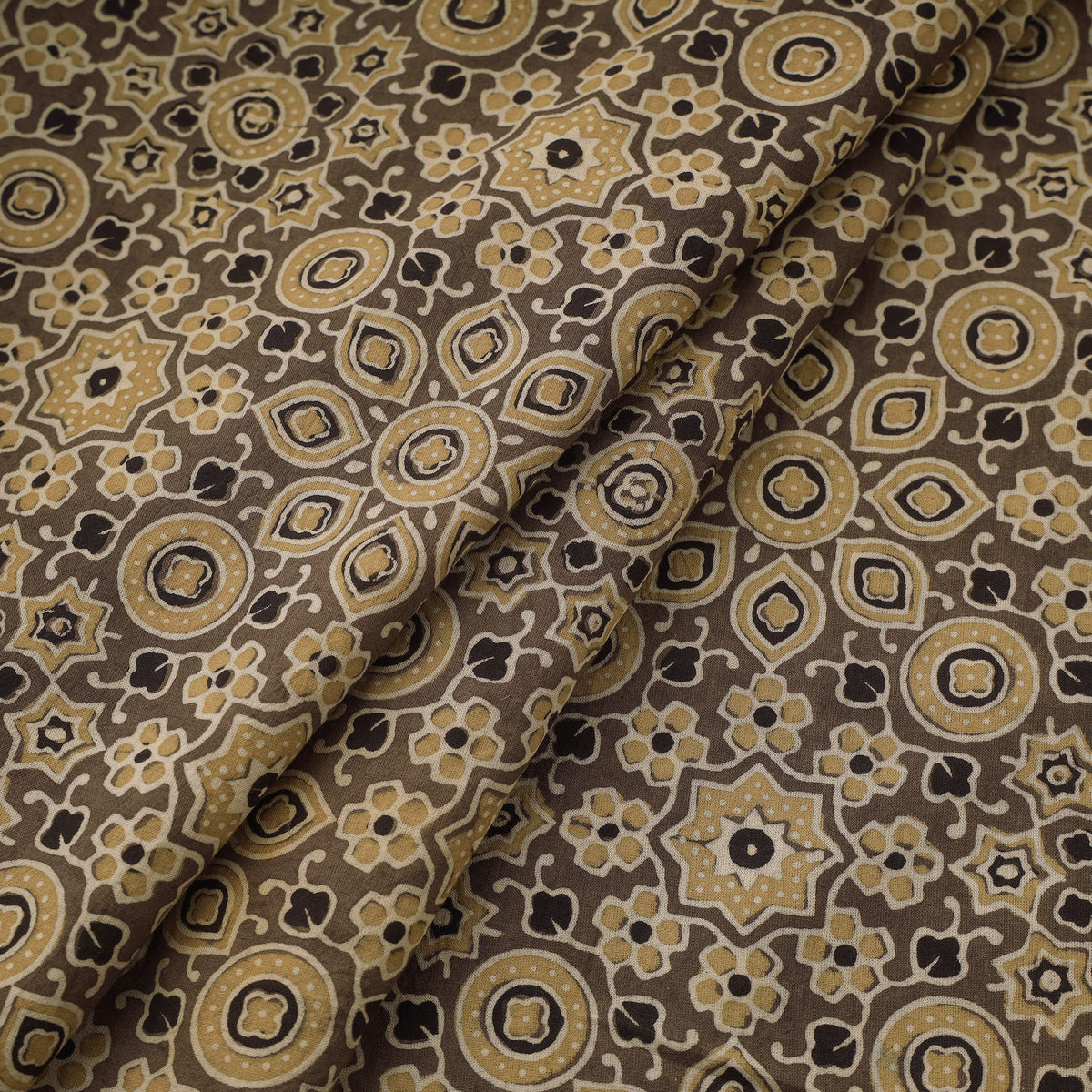 Kutch Ajrakh Print Hand Block Natural Dyed Cotton Fabric 27