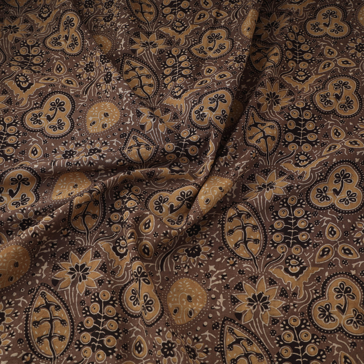 Kutch Ajrakh Print Hand Block Natural Dyed Cotton Fabric 28