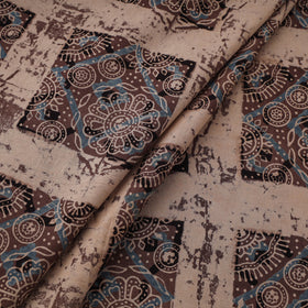Kutch Ajrakh Print Hand Block Natural Dyed Cotton Fabric 29