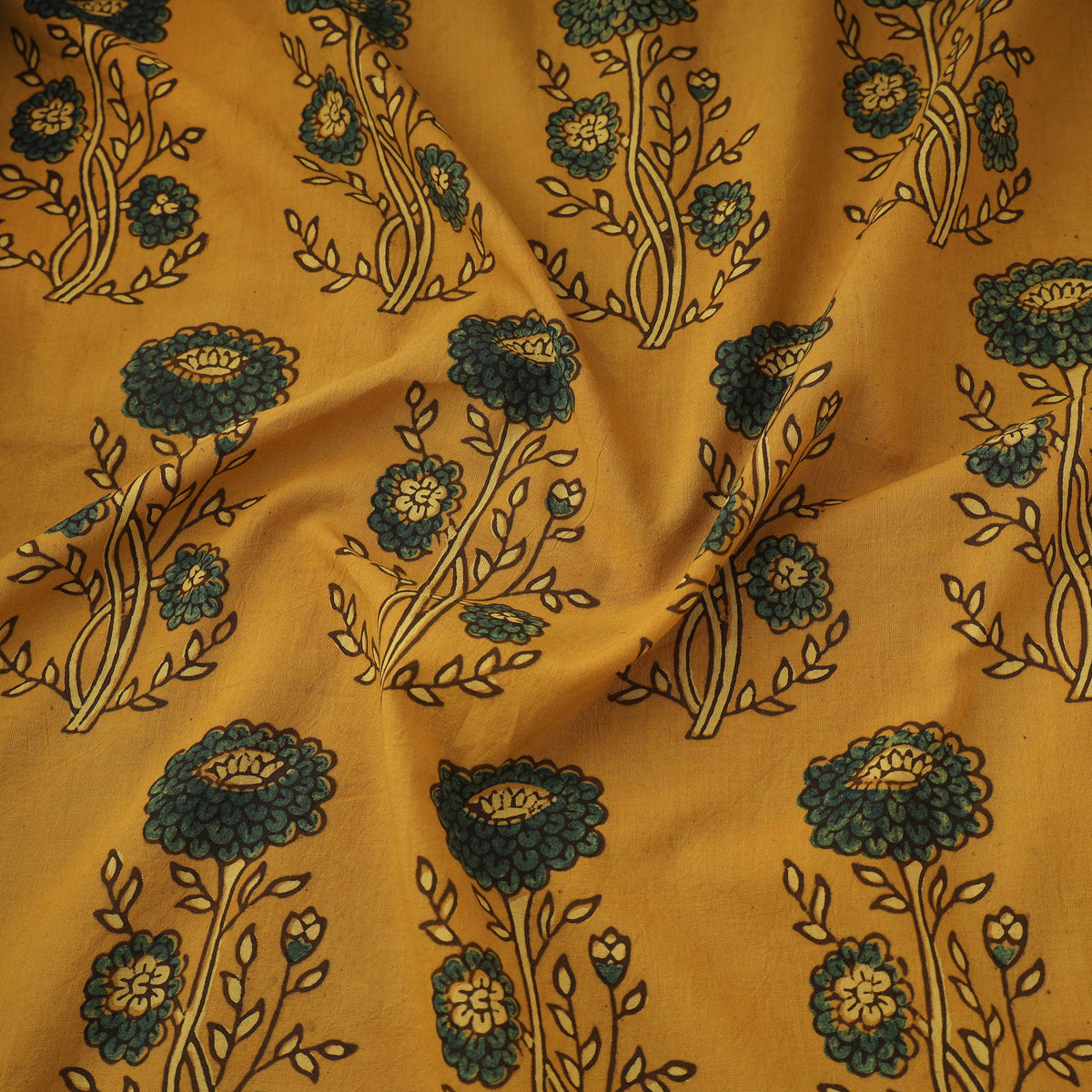 Kutch Ajrakh Print Hand Block Natural Dyed Cotton Fabric 30