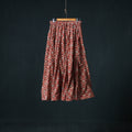 Bagru Hand Block Print 24 Kali Cotton Long Skirt 152