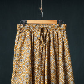 Bagru Hand Block Print 24 Kali Cotton Long Skirt 153
