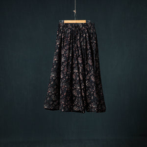 Bagru Hand Block Print 24 Kali Cotton Long Skirt 155