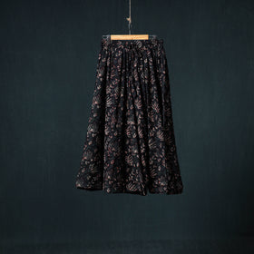 Bagru Hand Block Print 24 Kali Cotton Long Skirt 155
