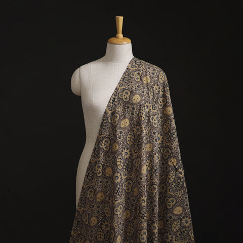 Brown - Kutch Ajrakh Print Hand Block Natural Dyed Cotton Fabric 28