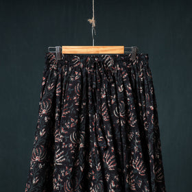 Bagru Hand Block Print 24 Kali Cotton Long Skirt 155