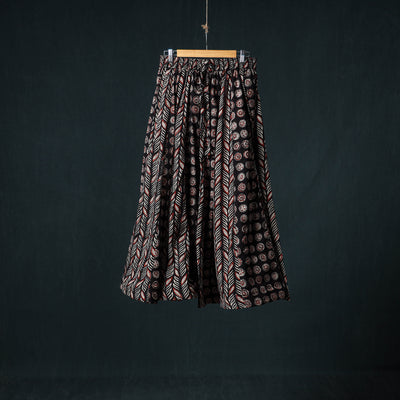 Bagru Hand Block Print 24 Kali Cotton Long Skirt 156