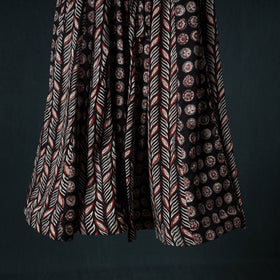 Bagru Hand Block Print 24 Kali Cotton Long Skirt 156