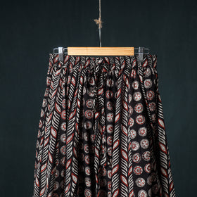 Bagru Hand Block Print 24 Kali Cotton Long Skirt 156