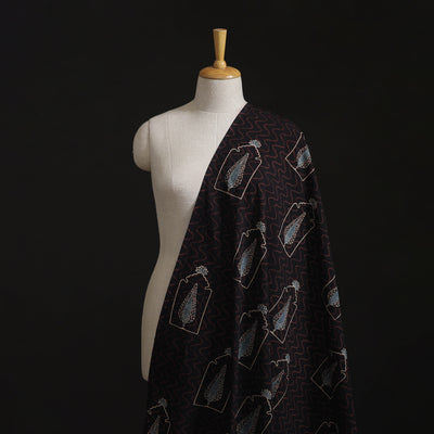Kutch Ajrakh Print Hand Block Natural Dyed Cotton Fabric 24