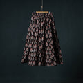 Bagru Hand Block Print 24 Kali Cotton Long Skirt 158