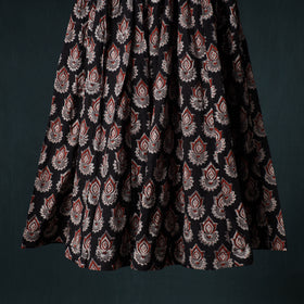 Bagru Hand Block Print 24 Kali Cotton Long Skirt 158