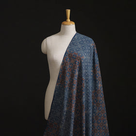 Kutch Ajrakh Print Hand Block Natural Dyed Cotton Fabric 19