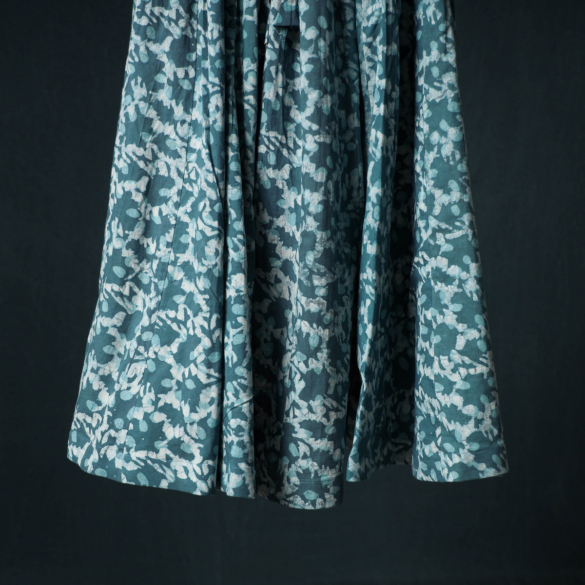 Bagru Hand Block Print 24 Kali Cotton Long Skirt 160