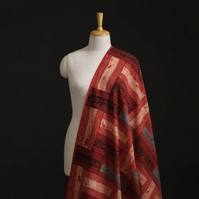 Kutch Ajrakh Print Hand Block Natural Dyed Cotton Fabric 12