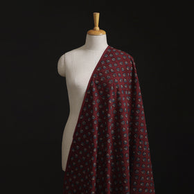 Kutch Ajrakh Print Hand Block Natural Dyed Cotton Fabric 05