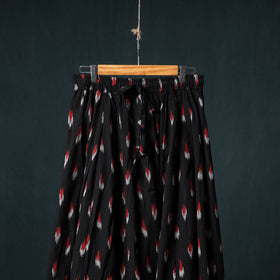 Pochampally Ikat 24 Kali Cotton Long Skirt with Patchwork Border 163