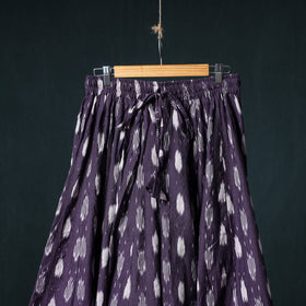Pochampally Ikat 24 Kali Cotton Long Skirt with Patchwork Border 164