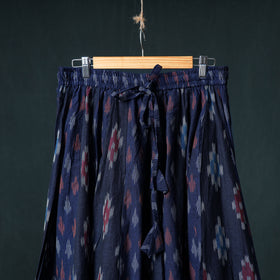Pochampally Ikat 24 Kali Cotton Long Skirt with Patchwork Border 166