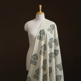 Kutch Hand Block Ajrakh Print Natural Dyed Cotton Hakoba Fabric 06