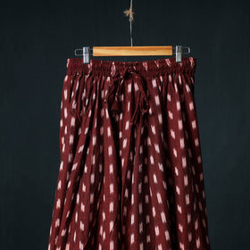 Pochampally Ikat 24 Kali Cotton Long Skirt with Patchwork Border 167