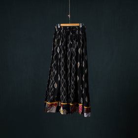Pochampally Ikat 24 Kali Cotton Long Skirt with Patchwork Border 169