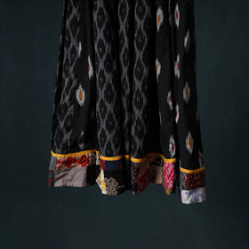 Pochampally Ikat 24 Kali Cotton Long Skirt with Patchwork Border 169