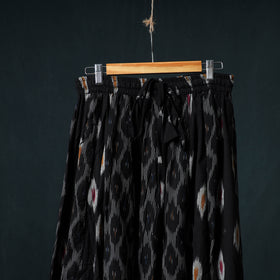 Pochampally Ikat 24 Kali Cotton Long Skirt with Patchwork Border 169