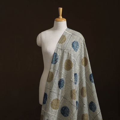 Kutch Hand Block Ajrakh Print Natural Dyed Cotton Hakoba Fabric 17