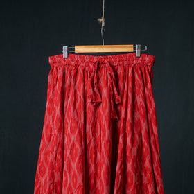 Pochampally Ikat 24 Kali Cotton Long Skirt with Patchwork Border 174