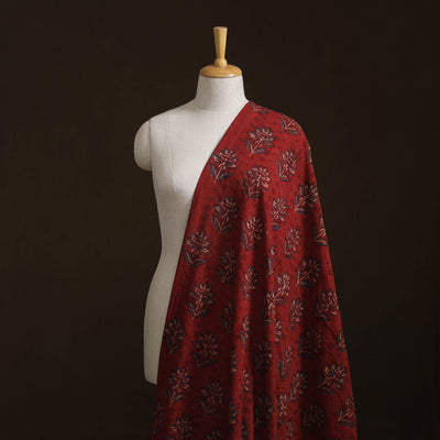 Kutch Hand Block Ajrakh Print Natural Dyed Cotton Hakoba Fabric 30