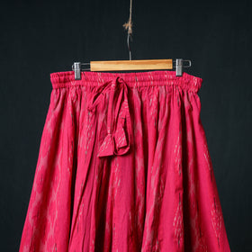 Pochampally Ikat 24 Kali Cotton Long Skirt with Patchwork Border 177