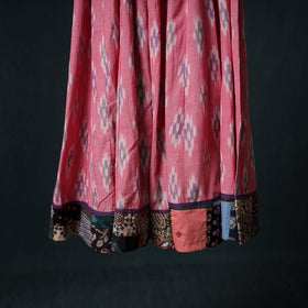 Pochampally Ikat 24 Kali Cotton Long Skirt with Patchwork Border 179