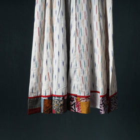 Pochampally Ikat 24 Kali Cotton Long Skirt with Patchwork Border 181