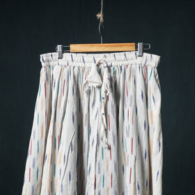 Pochampally Ikat 24 Kali Cotton Long Skirt with Patchwork Border 181