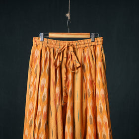 Pochampally Ikat 24 Kali Cotton Long Skirt with Patchwork Border 182