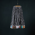 Pochampally Ikat 24 Kali Cotton Long Skirt with Patchwork Border 183