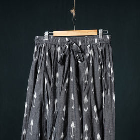 Pochampally Ikat 24 Kali Cotton Long Skirt with Patchwork Border 183