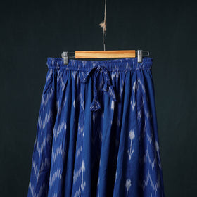 Pochampally Ikat 24 Kali Cotton Long Skirt with Patchwork Border 185