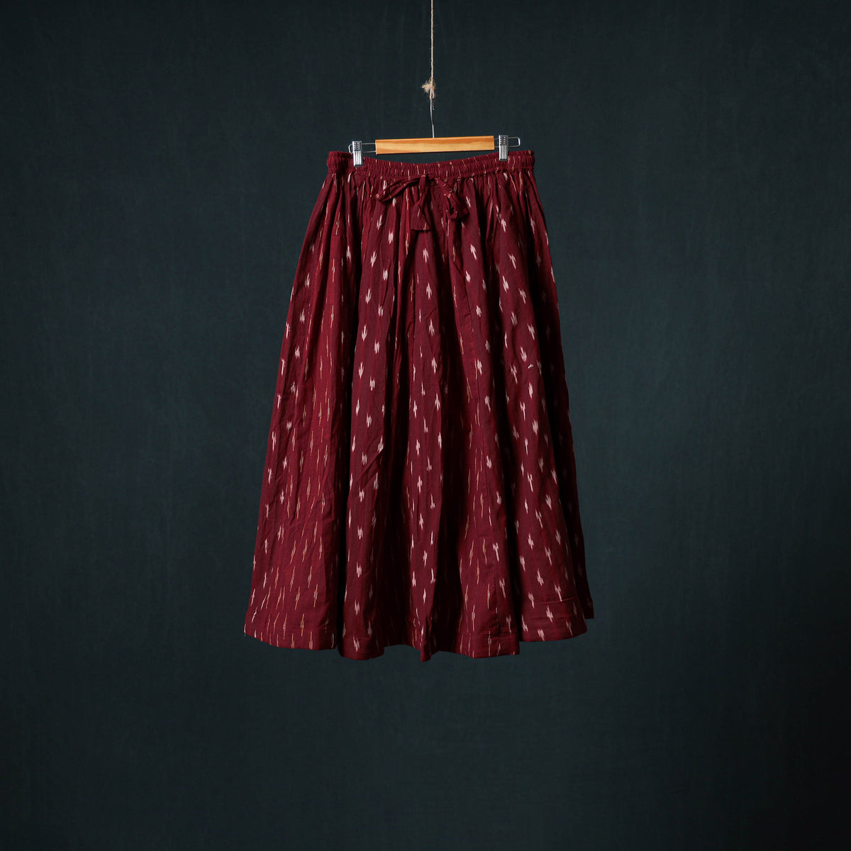 Pochampally Ikat 24 Kali Cotton Long Skirt 186