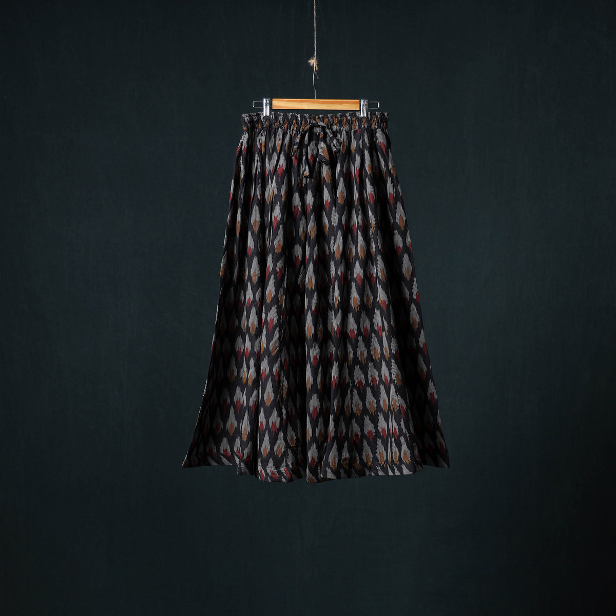 Pochampally Ikat 24 Kali Cotton Long Skirt 189